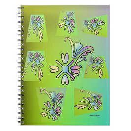CUADERNO FLORA VERDE PURPLE