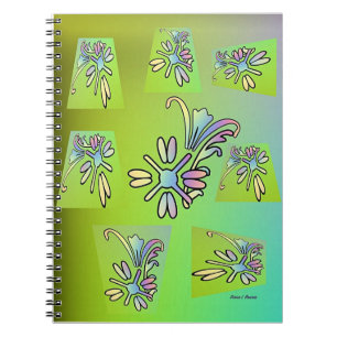 CUADERNO FLORA VERDE PURPLE
