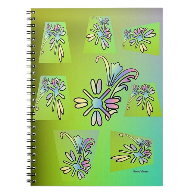CUADERNO FLORA VERDE PURPLE (Frente)