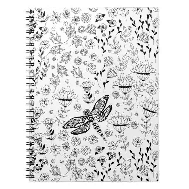 Cuaderno Flora y libélula (Frente)