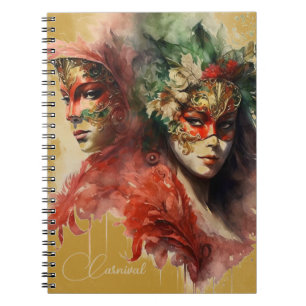 Cuaderno Floraciones y plumas del Carnaval de Venecia