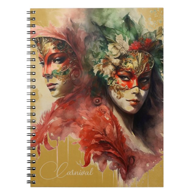 Cuaderno Floraciones y plumas del Carnaval de Venecia (Frente)
