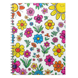 cuaderno floral