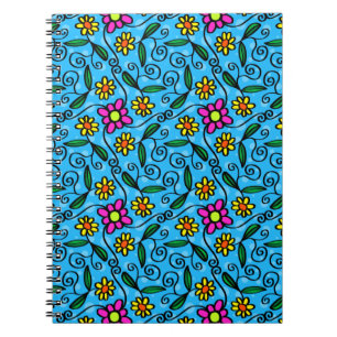 Cuaderno Floral Abstracto