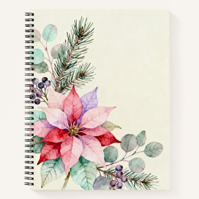 Cuaderno Floral Acuarela de Bayas (Anverso)