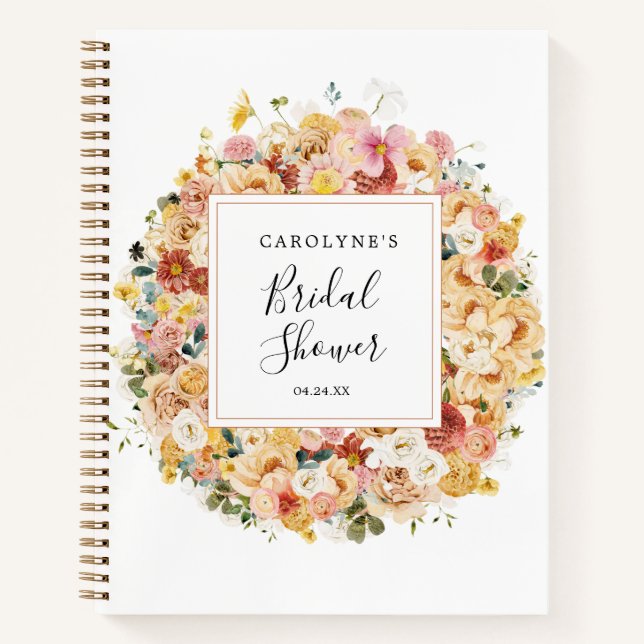 Cuaderno Floral acuática clásica (Anverso)