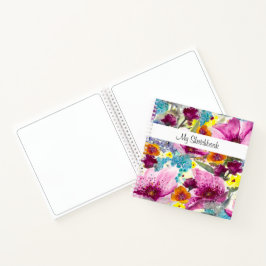Cuaderno Floral acuática de la buena calidad del jardín