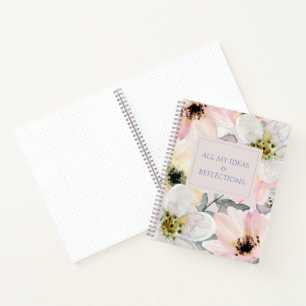 Cuaderno floral acuático