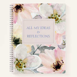 Cuaderno floral acuático