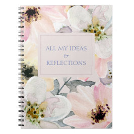 Cuaderno floral acuático