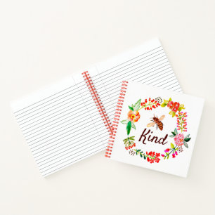 Cuaderno Floral amable abeja