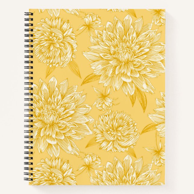 Cuaderno Floral Amarillo (Anverso)