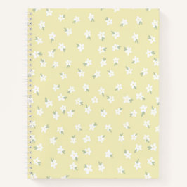 Cuaderno floral amarillo