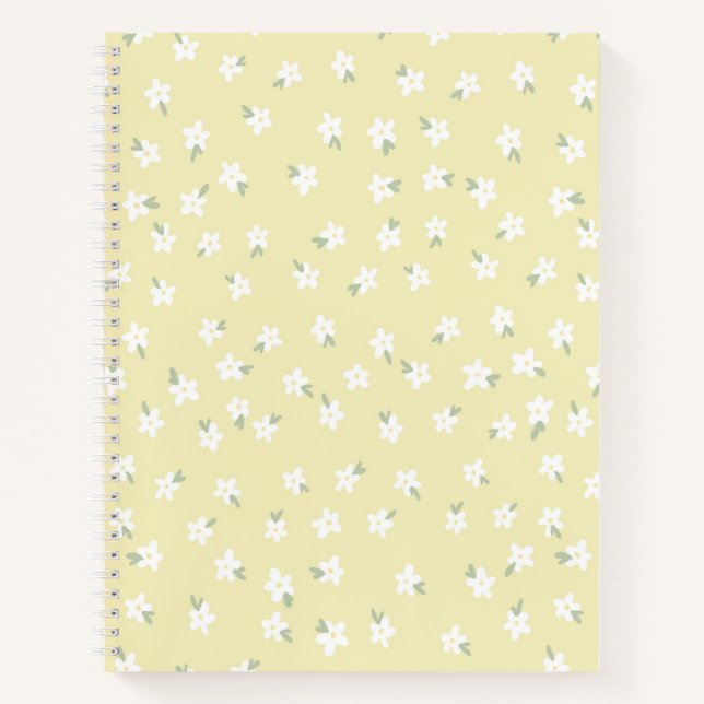 Cuaderno floral amarillo (Anverso)