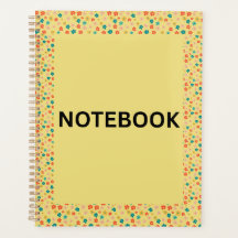 Cuaderno Floral Amarillo | Flores Pequeñas y Colo