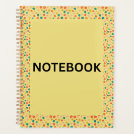 Cuaderno Floral Amarillo | Flores Pequeñas y Colo
