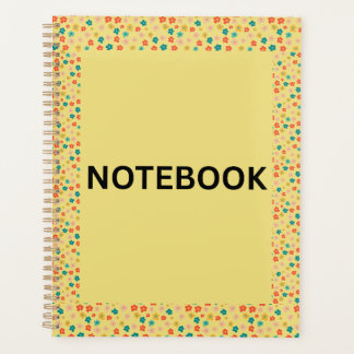 Cuaderno Floral Amarillo | Flores Pequeñas y Colo