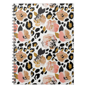 Cuaderno Floral, animal, patrón sin fisuras.