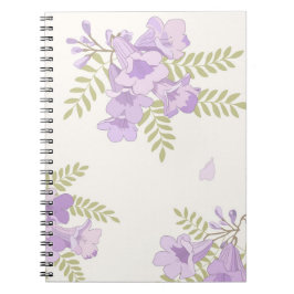 Cuaderno Floral Australiano de Jacaranda en Flor
