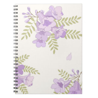 Cuaderno Floral Australiano de Jacaranda en Flor