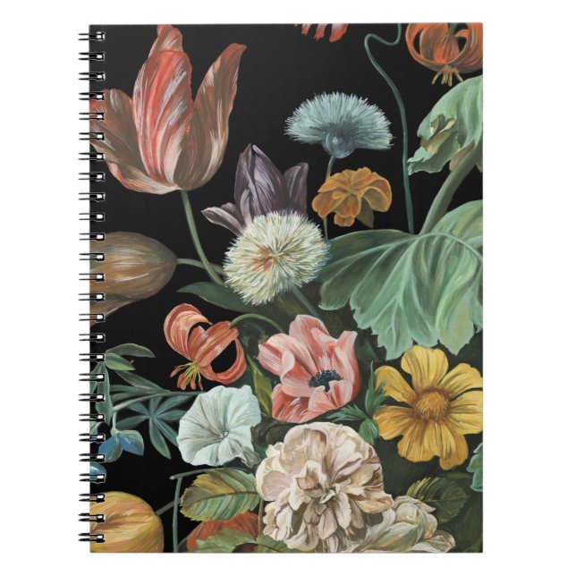 Cuaderno Floral barroca - Bouquet de flores (Frente)