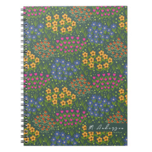 Cuaderno Floral Bed Green