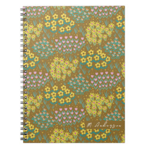 Cuaderno Floral Bed Mustard