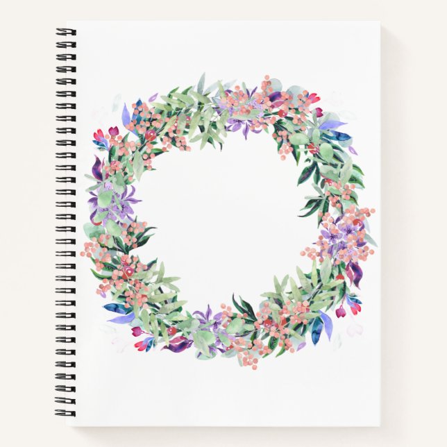 Cuaderno Floral Berries Wreath (Anverso)