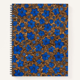 Cuaderno Floral Bleu et Or