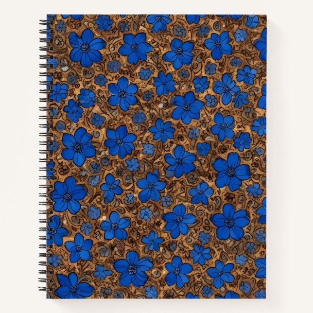 Cuaderno Floral Bleu et Or (Anverso)