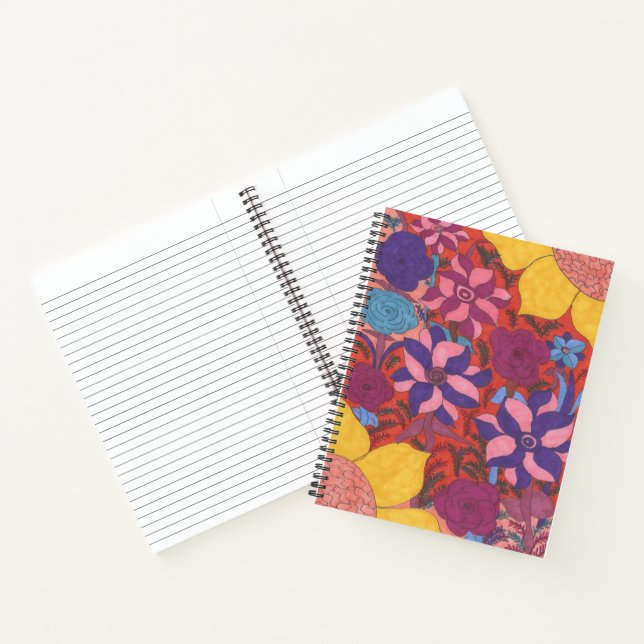 Cuaderno floral bohemio moderno (Interior)