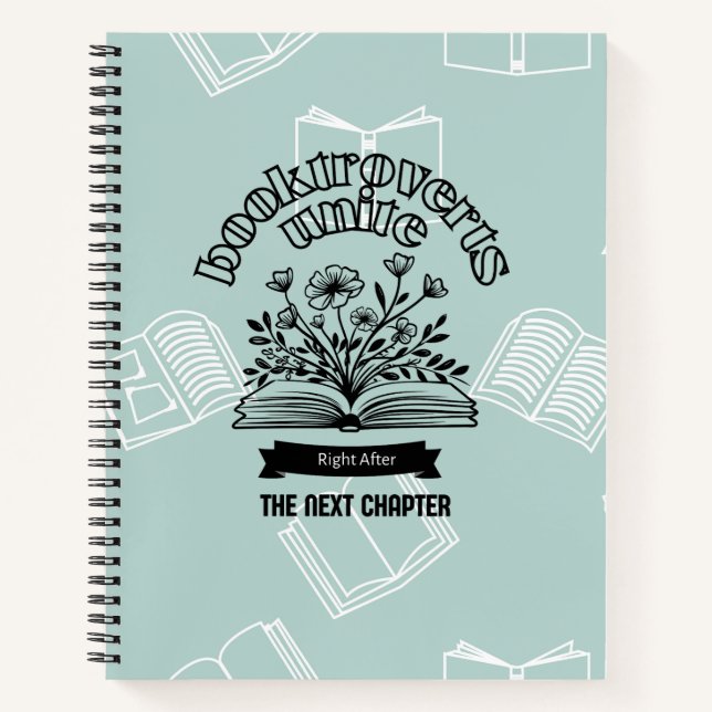 Cuaderno Floral "Booktroverts úne" (Anverso)