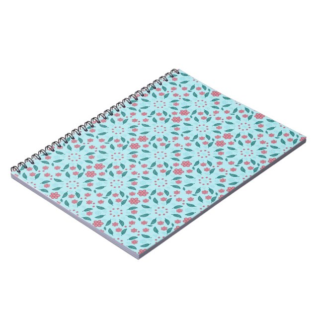 Cuaderno floral botánico de primavera diminuto (Lado Izquierdo)