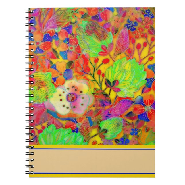 Cuaderno Floral brillante (Frente)