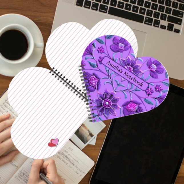 Cuaderno Floral Brocade de lavanda dulce (Subido por el creador)