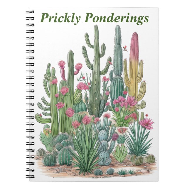 Cuaderno Floral Cactus (Frente)