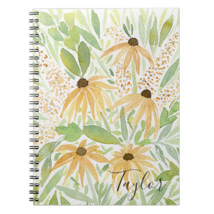 Cuaderno Floral Caída Susans Ojos Negros