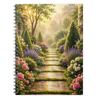 Cuaderno Floral Camino del Jardín Secreto Dorado