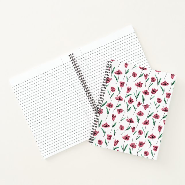 Cuaderno floral caprichoso - Flores esgrimidas (Interior)