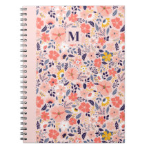 Cuaderno Floral Clásico Espiral Caprichoso