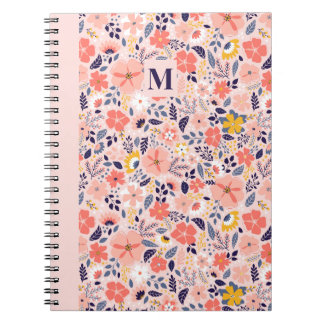 Cuaderno Floral Clásico Espiral Caprichoso