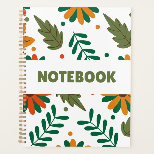 Cuaderno Floral Colorido – Planificador Minimalist (Anverso)