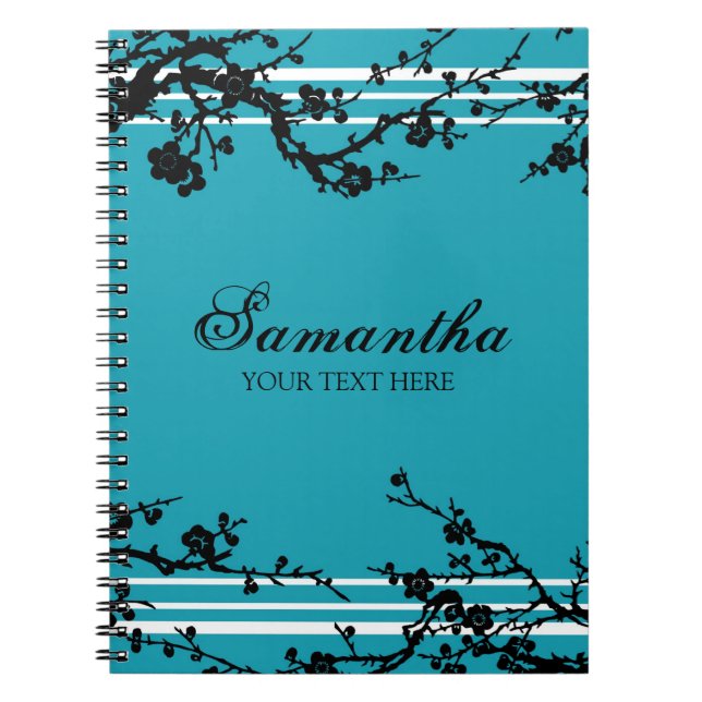 Cuaderno floral conocido de encargo del negro y de (Frente)