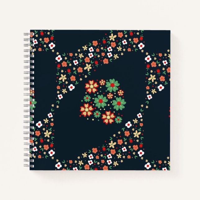 Cuaderno Floral Contemporáneo Moderno (Anverso)