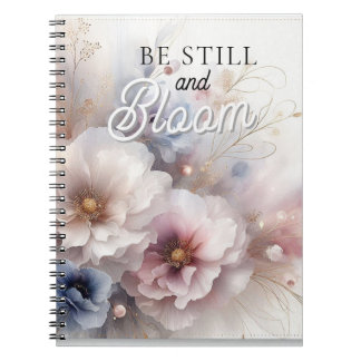 Cuaderno Floral Cristiano "Quédate quieto y florec