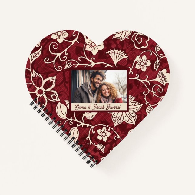 Cuaderno Floral cuta personalizada (Anverso)