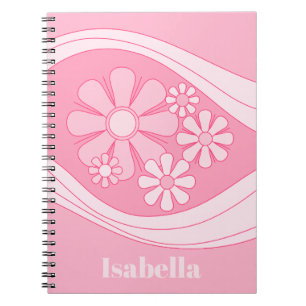 Cuaderno Floral Daydream Retro 60 Pink Personalizado