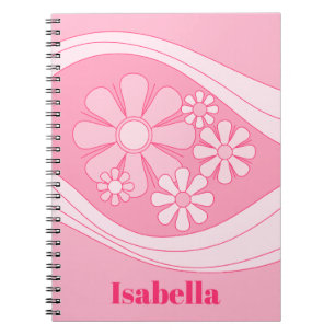 Cuaderno Floral Daydream Retro 60 Pink Personalizado