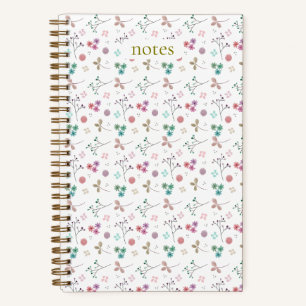 Cuaderno floral de acuarela - Rosa 