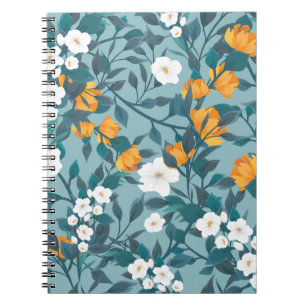 Cuaderno Floral de Apple: Motif de patrón en flor.